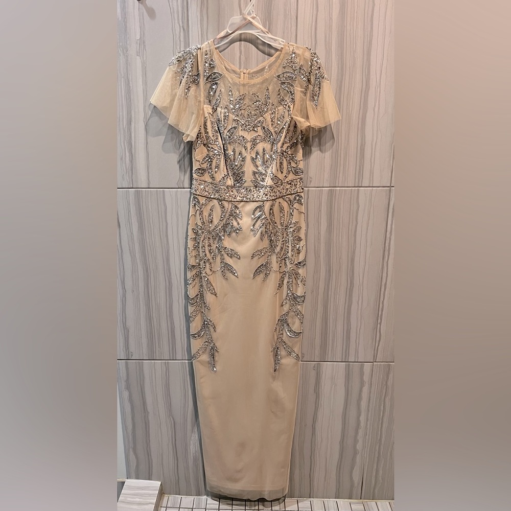 Formal dress. Embellished floor length